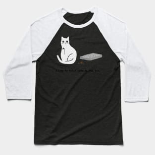 Litter tray (black caption) Baseball T-Shirt